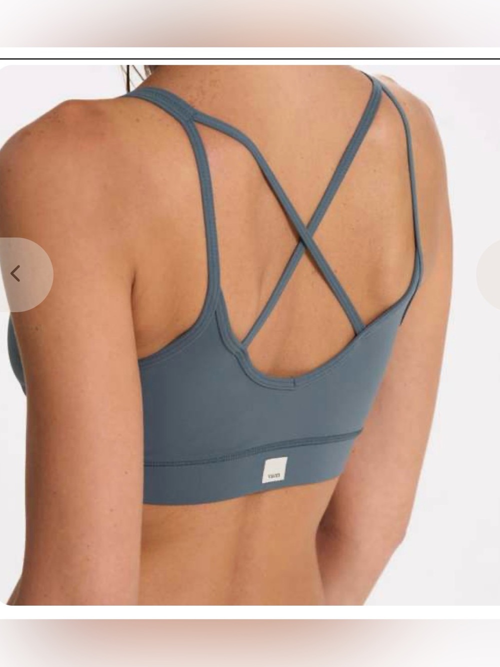 Vuori Mindset Sports Bra Green , Large